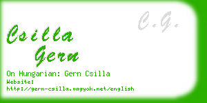 csilla gern business card